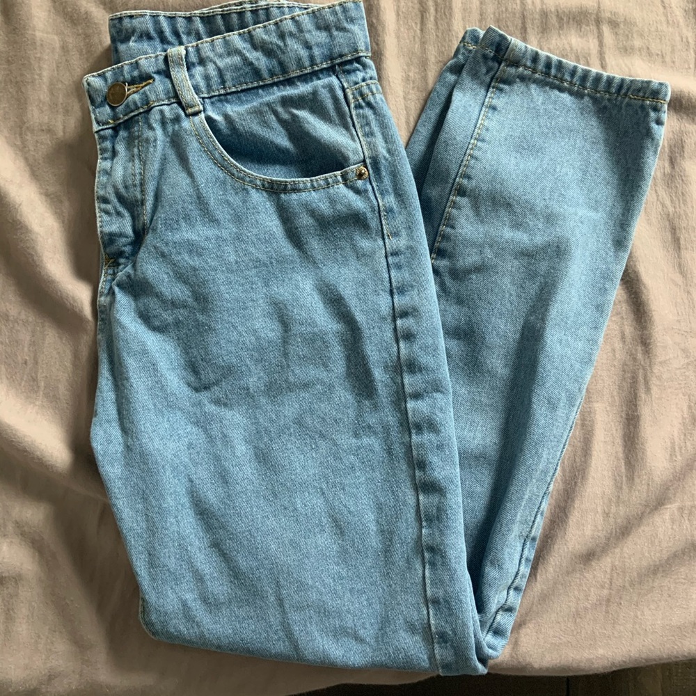 High waisted mom jeans